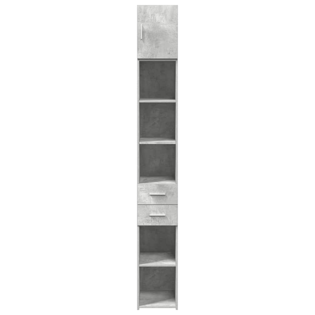 Skåp Betonggrå 30x42,5x225 cm