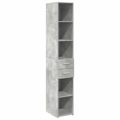 Skåp Betonggrå 30x42,5x225 cm