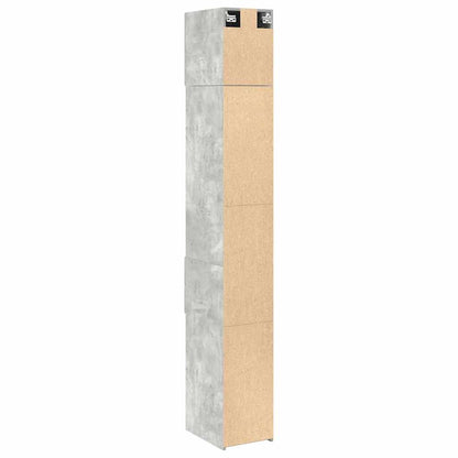 Skåp Betonggrå 30x42,5x225 cm