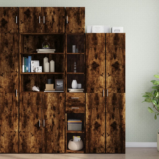 Skåp Rökfärgad Ek 30x42,5x225cm