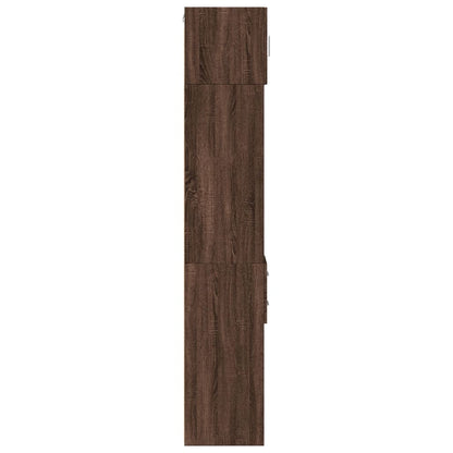 Skåp Brun Ek smalt 30x42,5x225 cm