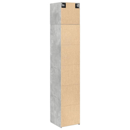 Skåp Betonggrå 40x42,5x225 cm