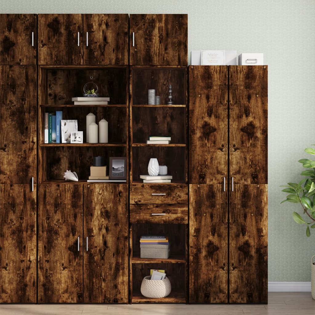 Skåp Rökfärgad Ek 45x42,5x225