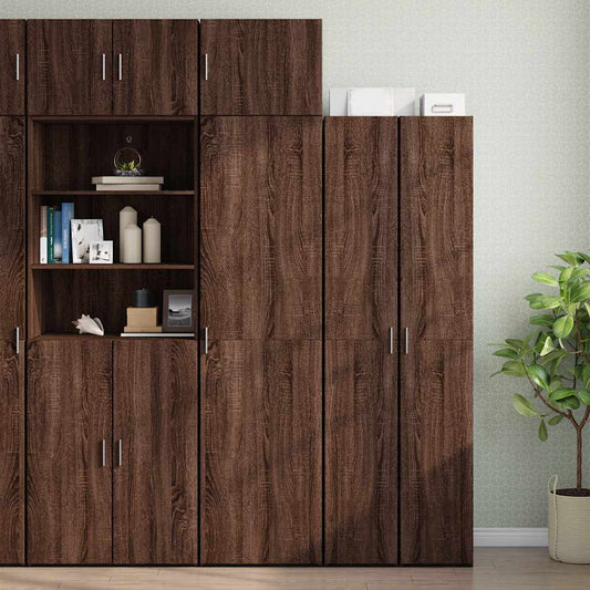 Skåp Brun Ek smalt 50x42,5x225 cm
