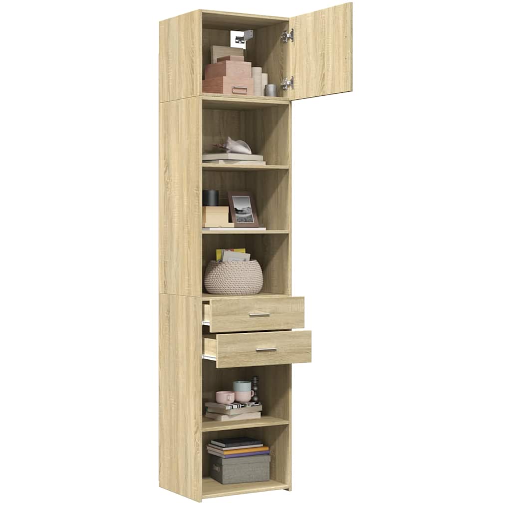 Skåp Sonoma Ek 50x42,5x225 cm