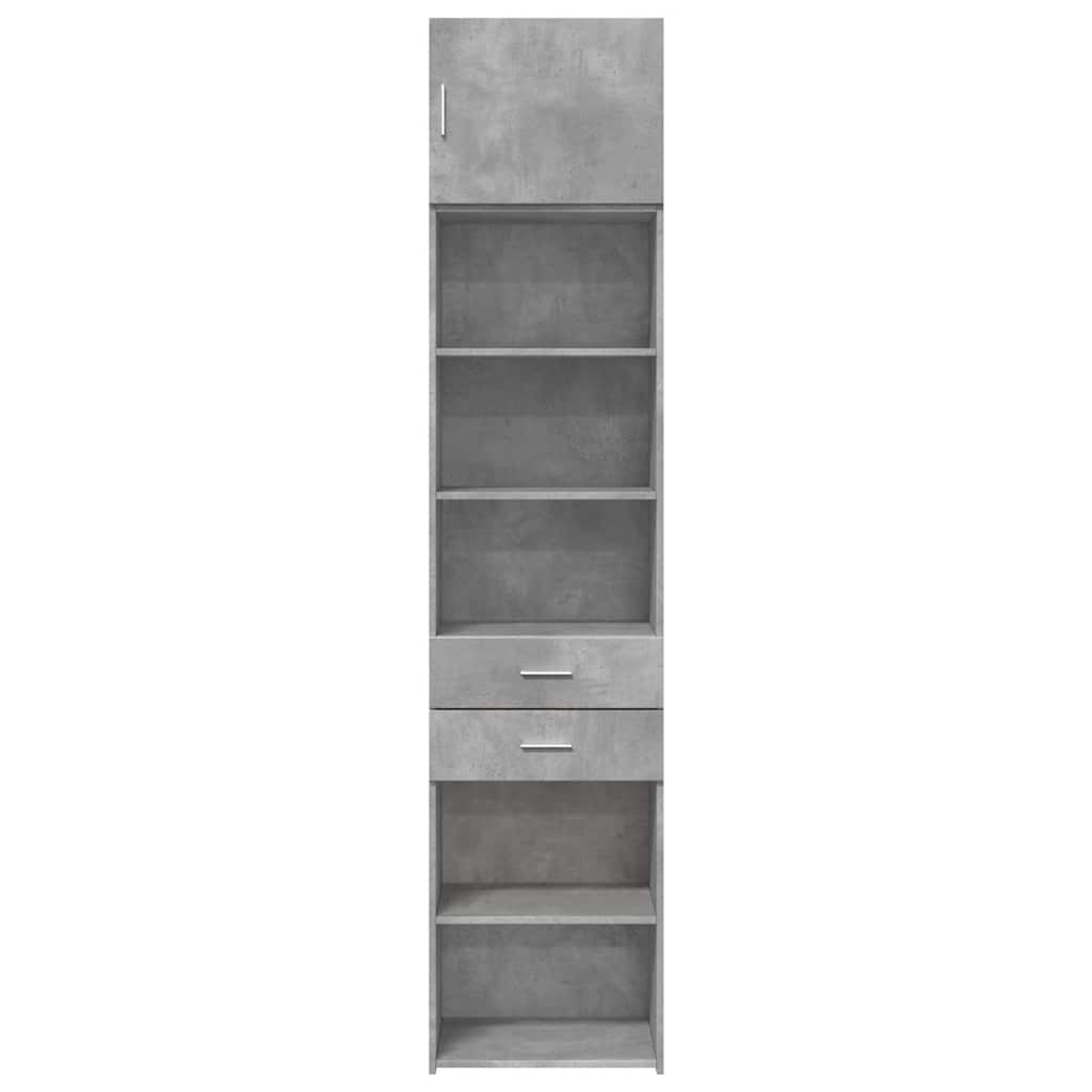 Skåp Betonggrå 50x42,5x225 cm