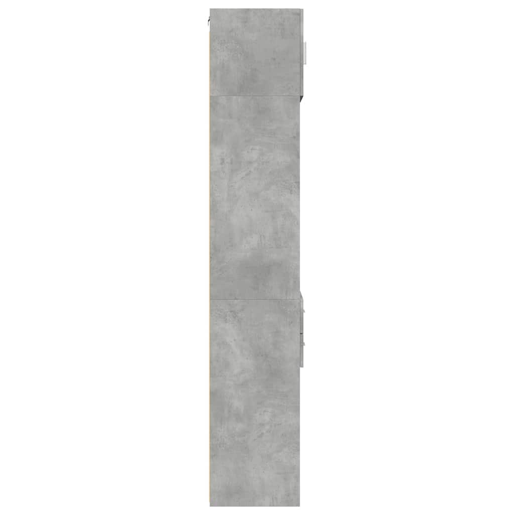 Skåp Betonggrå 50x42,5x225 cm