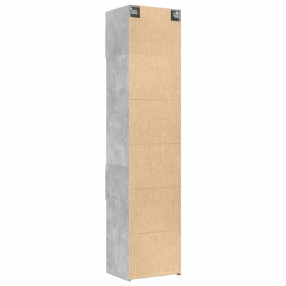 Skåp Betonggrå 50x42,5x225 cm