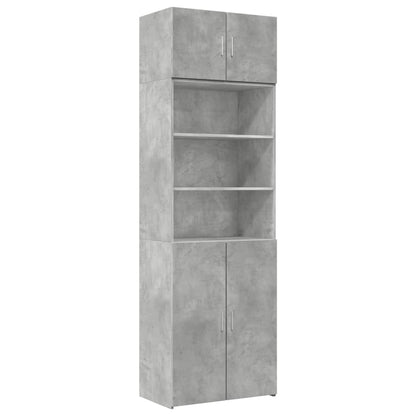 Skåp Betonggrå 70x42,5x225 cm