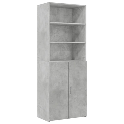 Skåp Betonggrå 70x42,5x225 cm
