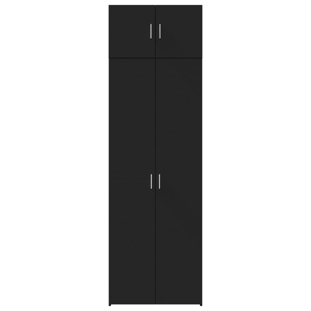 Skåp Svart 70x42,5x225 cm