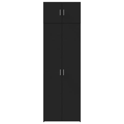 Skåp Svart 70x42,5x225 cm