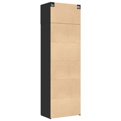 Skåp Svart 70x42,5x225 cm