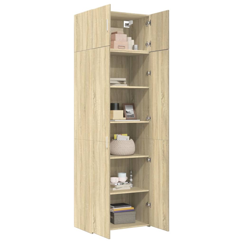 Skåp Sonoma Ek 70x42,5x225 cm