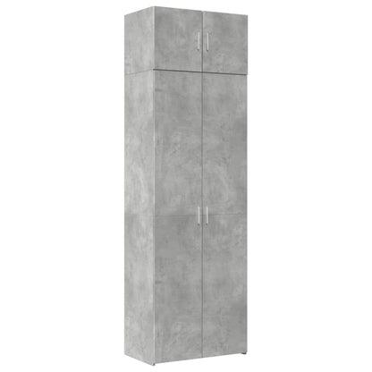 Skåp Betonggrå 70x42,5x225 cm