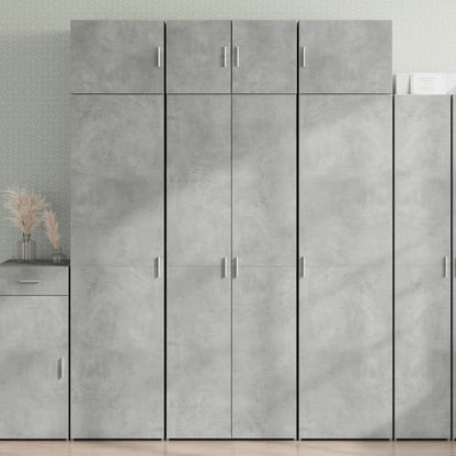 Skåp Betonggrå 70x42,5x225 cm