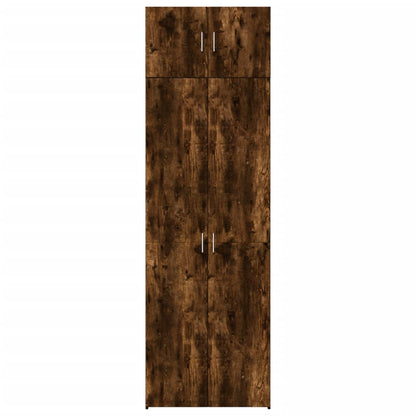 Skåp Rökfärgad Ek 70x42,5x225 cm