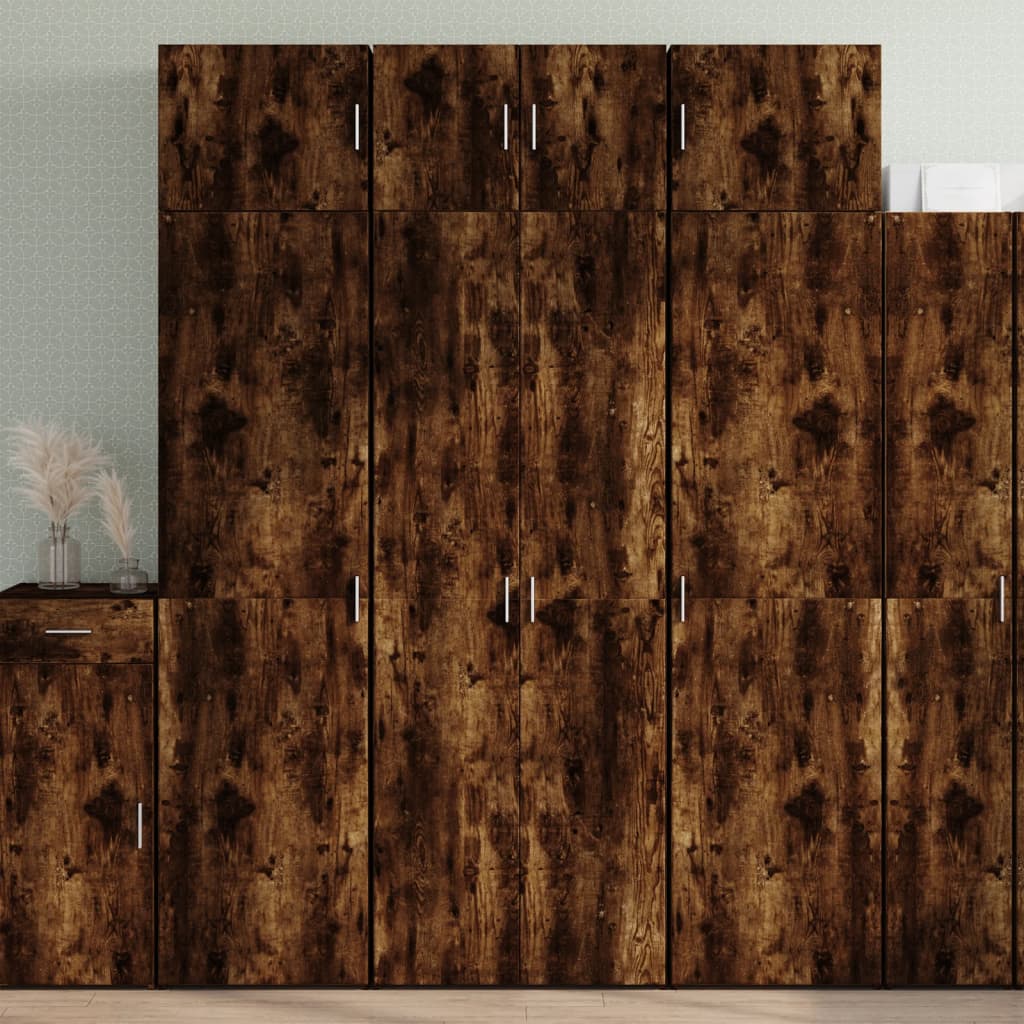Skåp Rökfärgad Ek 70x42,5x225 cm