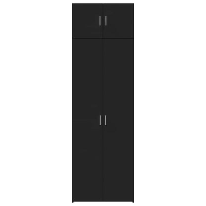 Skåp Svart 70x42,5x225 cm