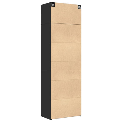 Skåp Svart 70x42,5x225 cm