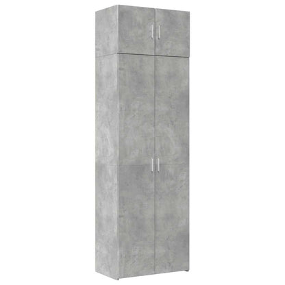 Skåp Betonggrå 70x42,5x225 cm