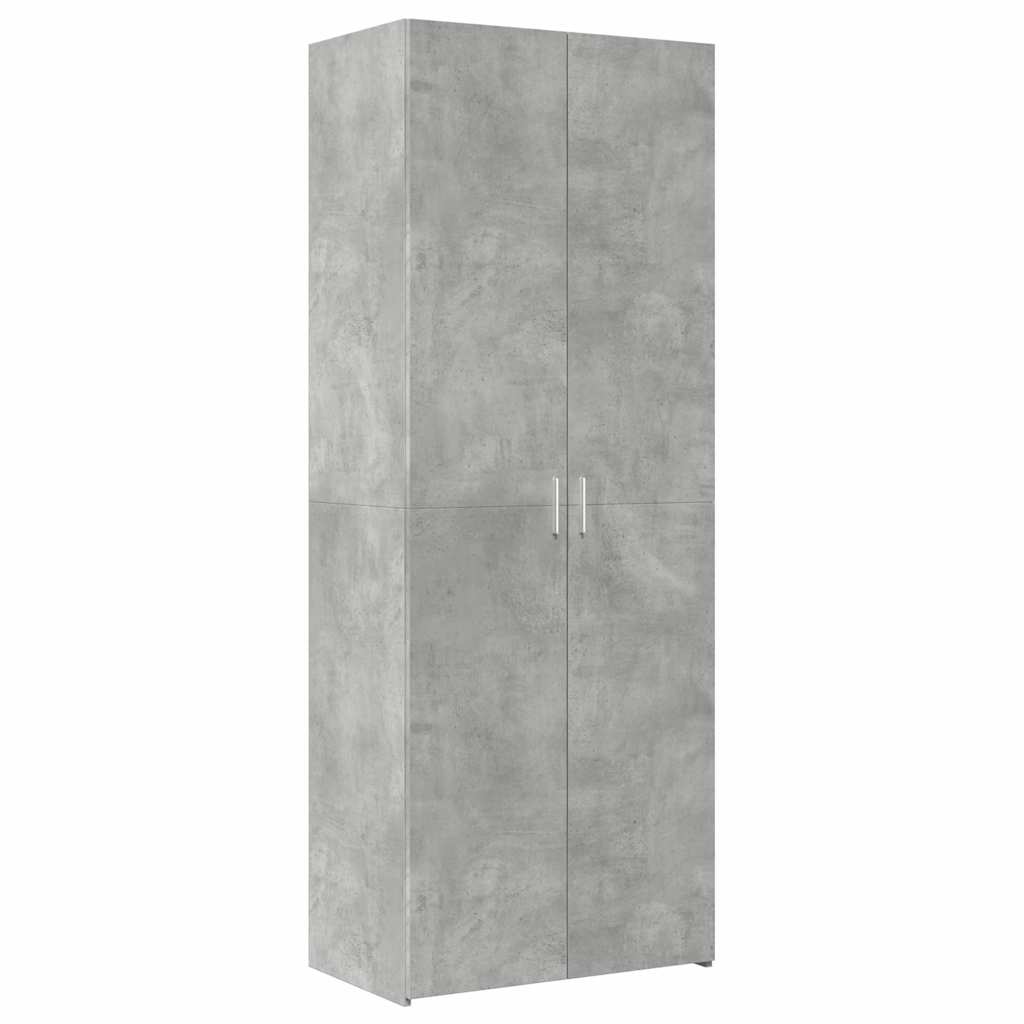 Skåp Betonggrå 70x42,5x225 cm