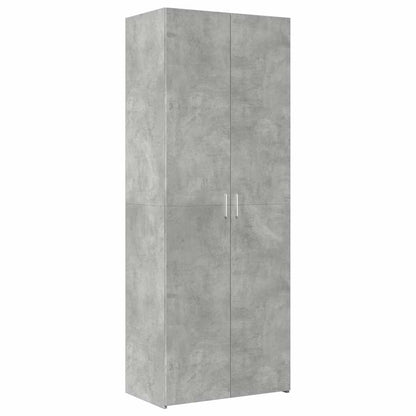 Skåp Betonggrå 70x42,5x225 cm