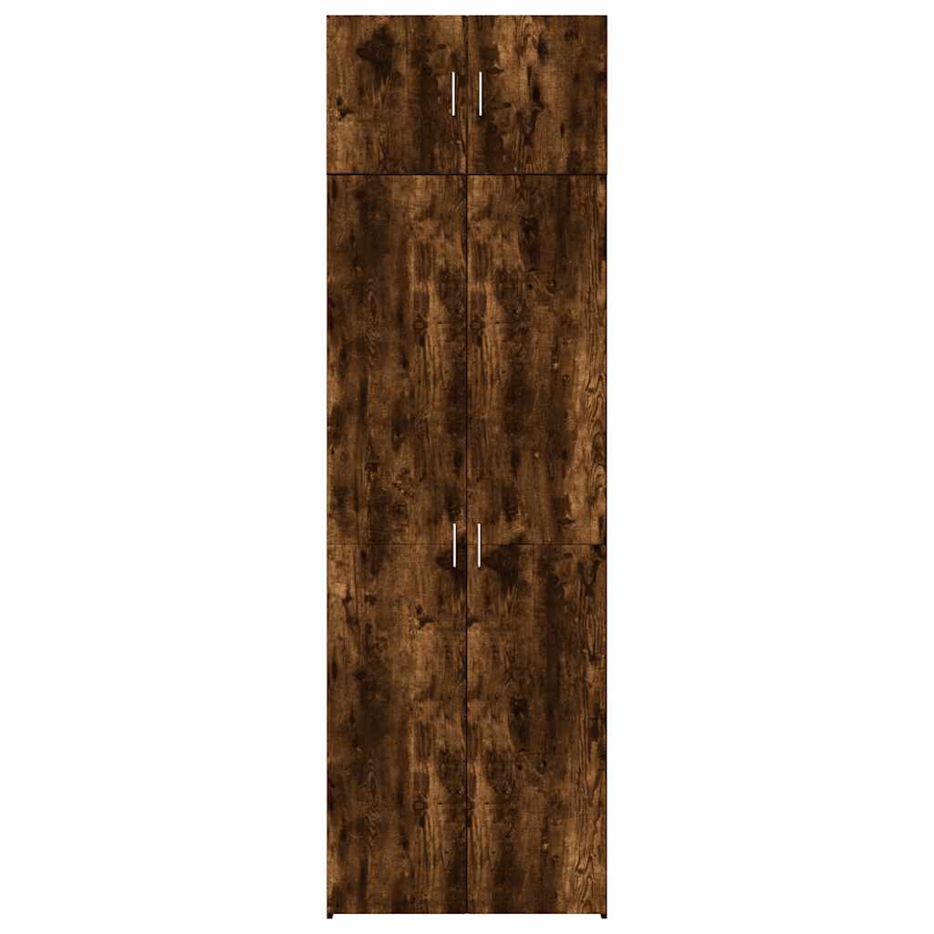 Skåp Rökfärgad Ek 70x42,5x225 cm