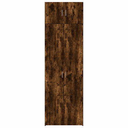 Skåp Rökfärgad Ek 70x42,5x225 cm
