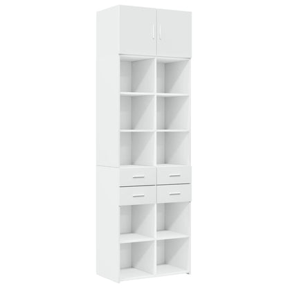 Skåp Vit 70x42,5x225 cm