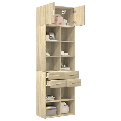 Skåp Sonoma Ek 70x42,5x225 cm