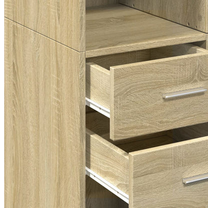 Skåp Sonoma Ek 70x42,5x225 cm