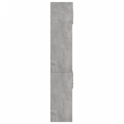 Skåp Betonggrå 70x42,5x225 cm