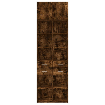 Skåp Rökfärgad Ek 70x42,5x225 cm