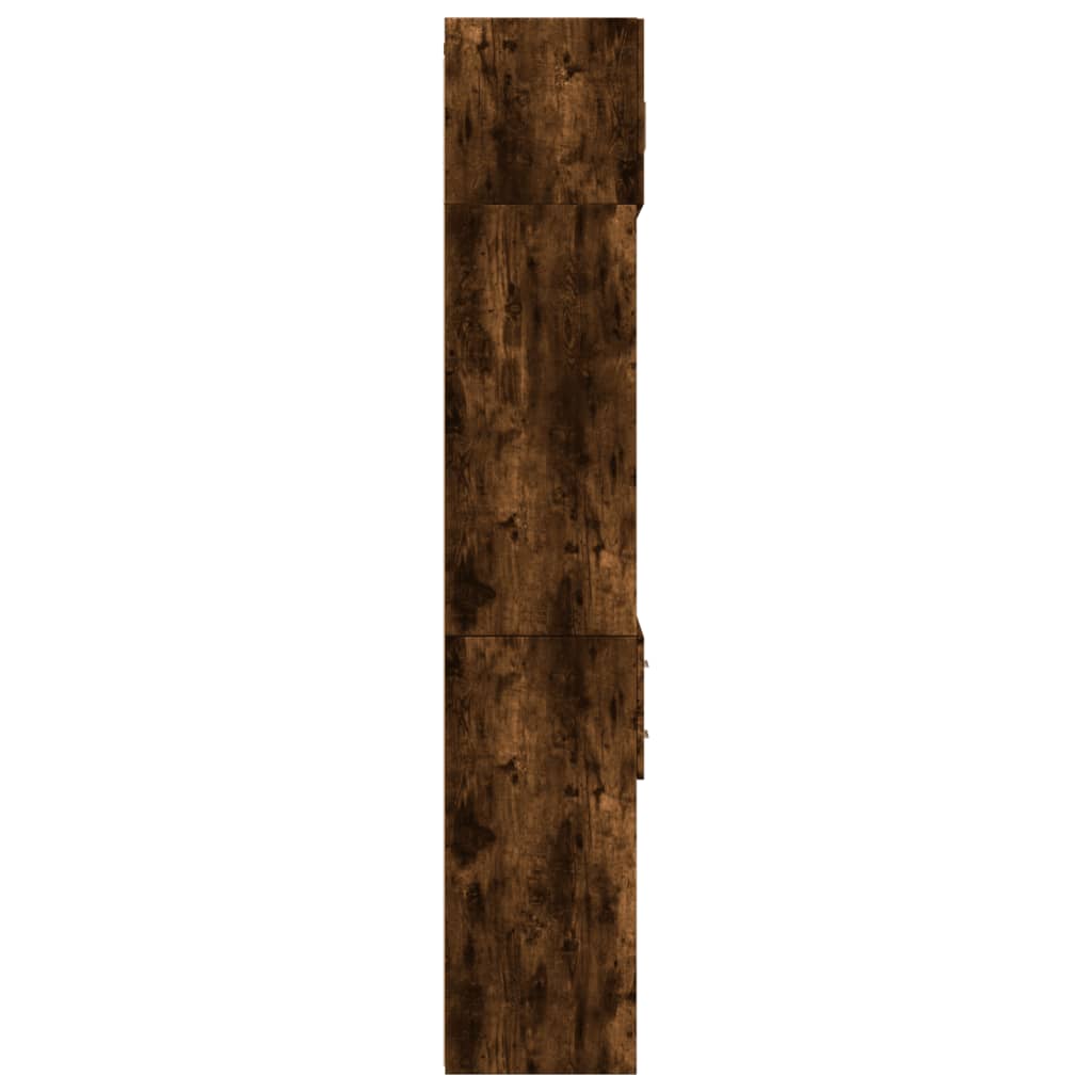 Skåp Rökfärgad Ek 70x42,5x225 cm