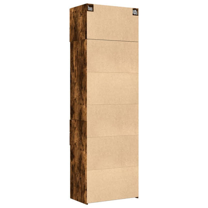 Skåp Rökfärgad Ek 70x42,5x225 cm