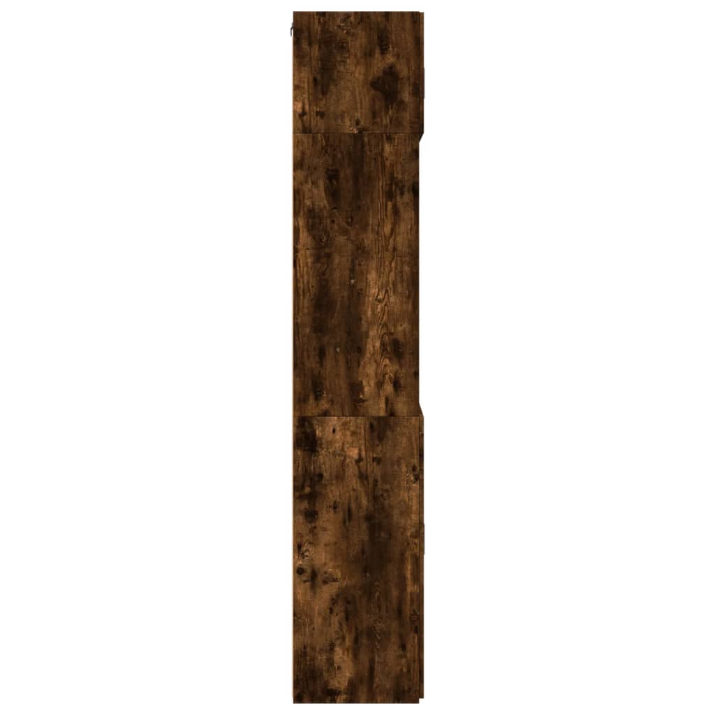 Skåp Rökfärgad Ek 80x42,5x225 cm