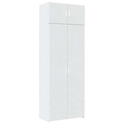 Skåp Vit 80x42,5x225 cm