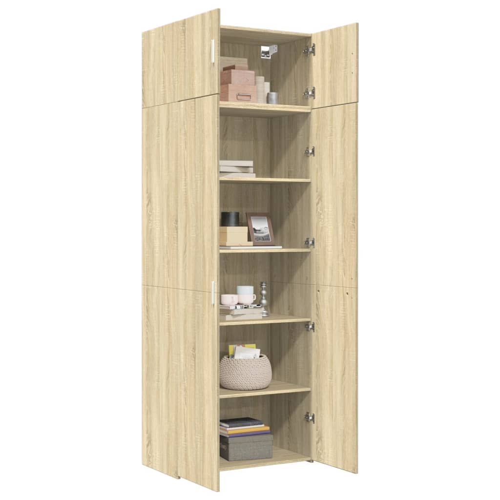 Skåp Sonoma Ek 80x42,5x225 cm