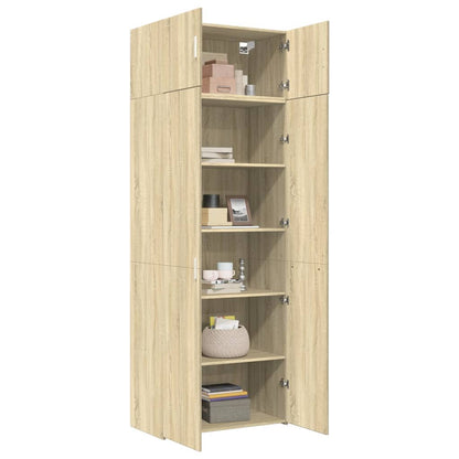 Skåp Sonoma Ek 80x42,5x225 cm