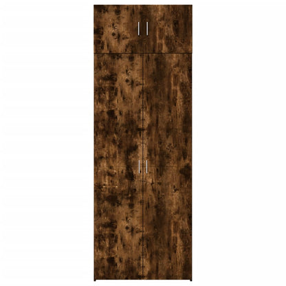 Skåp Rökfärgad Ek 80x42,5x225 cm