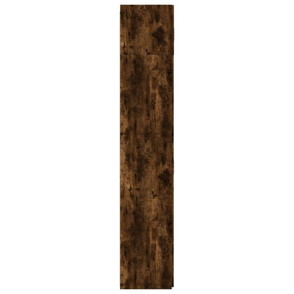 Skåp Rökfärgad Ek 80x42,5x225 cm