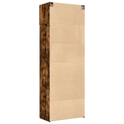 Skåp Rökfärgad Ek 80x42,5x225 cm