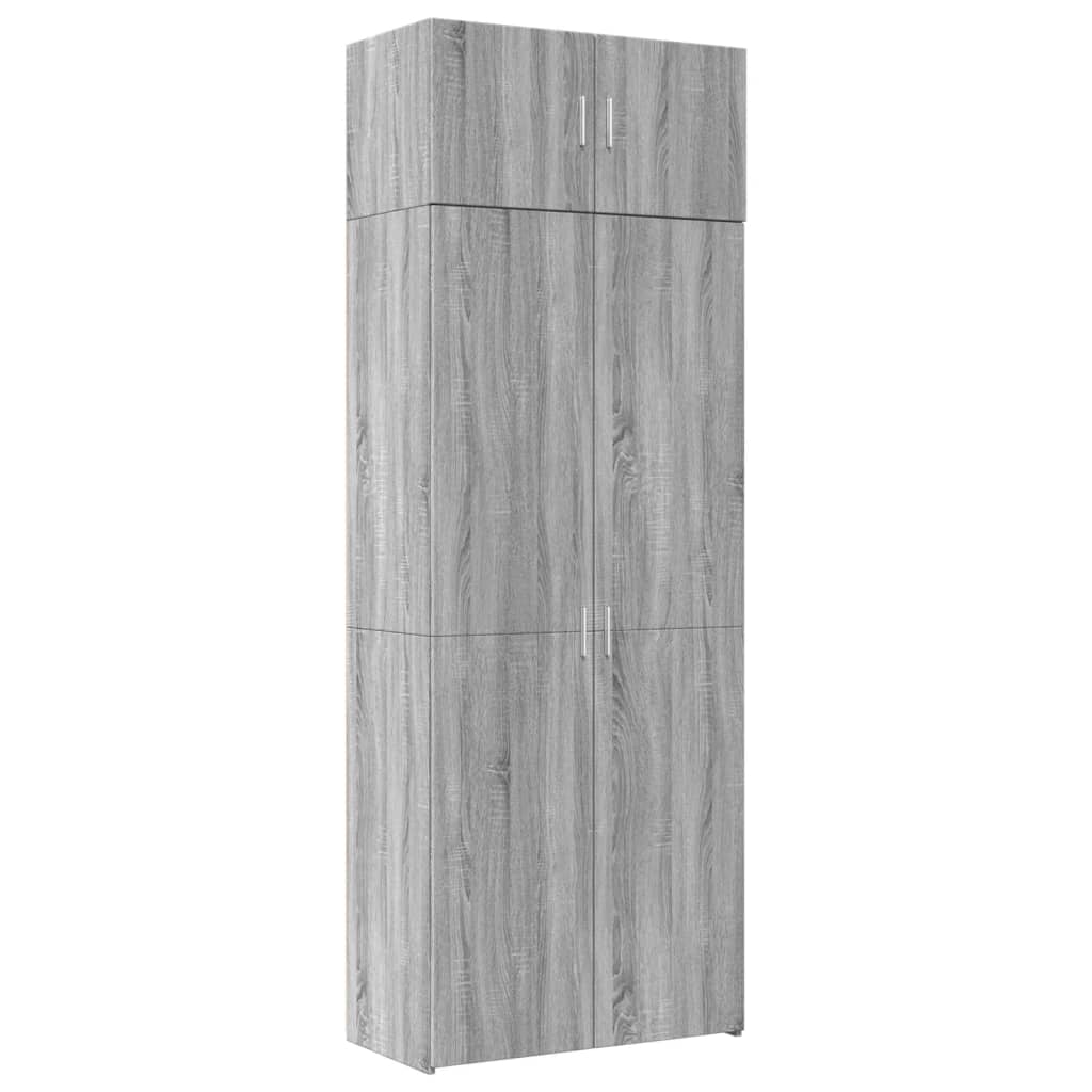 Skåp Sonoma Grå 80x42,5x225 cm