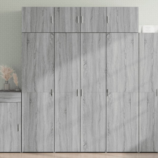 Skåp Sonoma Grå 80x42,5x225 cm