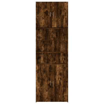 Skåp Rökfärgad Ek 80x42,5x249 cm