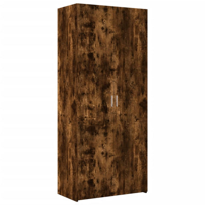 Skåp Rökfärgad Ek 80x42,5x249 cm