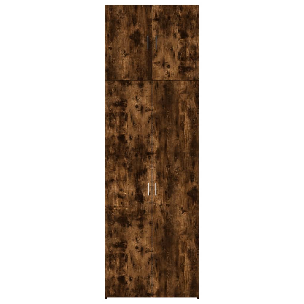 Skåp Rökfärgad Ek 80x42,5x249 cm