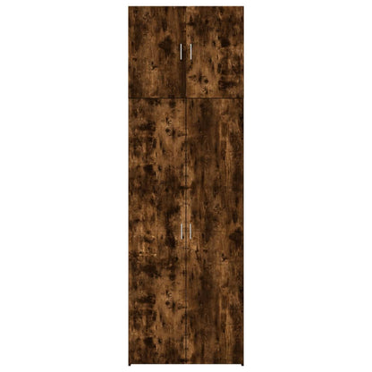 Skåp Rökfärgad Ek 80x42,5x249 cm