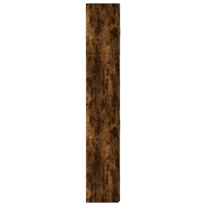 Skåp Rökfärgad Ek 80x42,5x249 cm